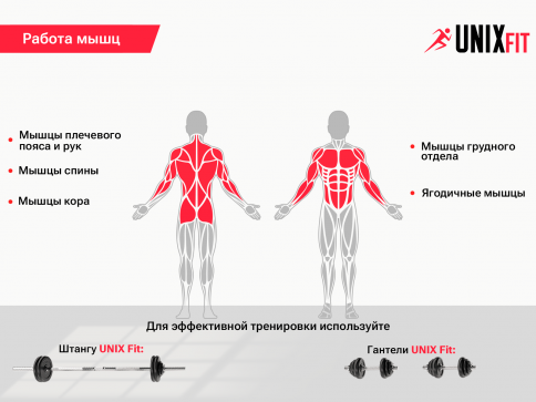 Скамья силовая универсальная UNIX Fit BENCH 110 - 5