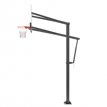 Баскетбольная стойка стационарная UNIX Line B-Stand-TG PRO 72"x42" R45 H230-305 см - 2
